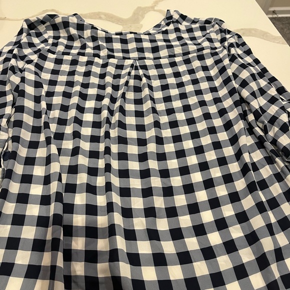 Cato Blouse size 22/24 blue and white checked NWOT - Picture 7 of 7